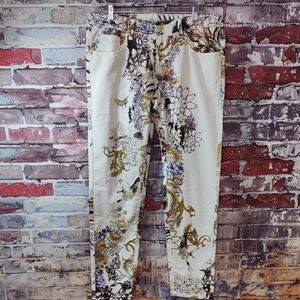 Neil Bvebvtt Graphic Print Cotton Sheeting Jeans